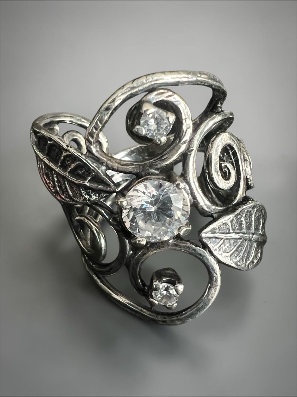 💖 Israel 925 Sterling Silver Statement Ring 💖